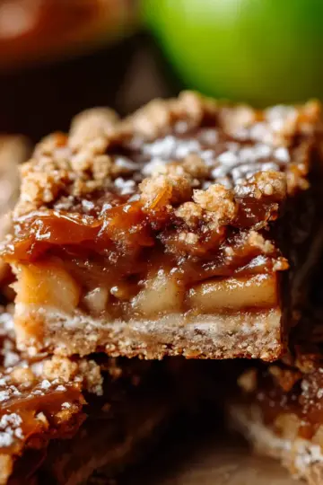 salted caramel apple pie bars