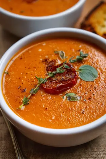 Creamy Roasted Garlic Tomato Soup