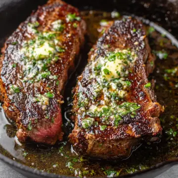 Pan-Seared Steak with Garlic Butter