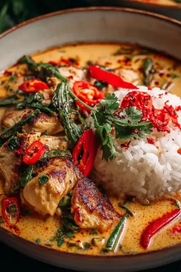 Creamy Thai Red Curry Chicken Bowls – A Comforting Taste of Thailand at Home