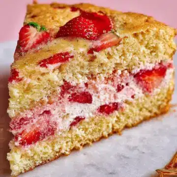 French Strawberry Cake