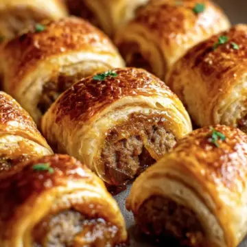 French Onion Sausage Rolls