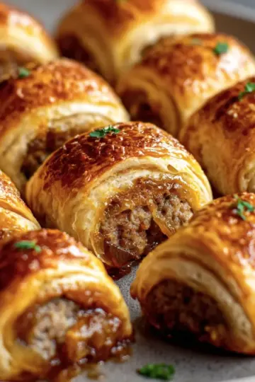 French Onion Sausage Rolls