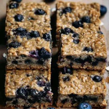 Blueberry Oatmeal Breakfast Bars