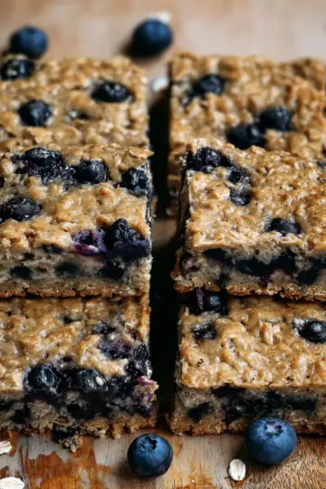 Blueberry Oatmeal Breakfast Bars