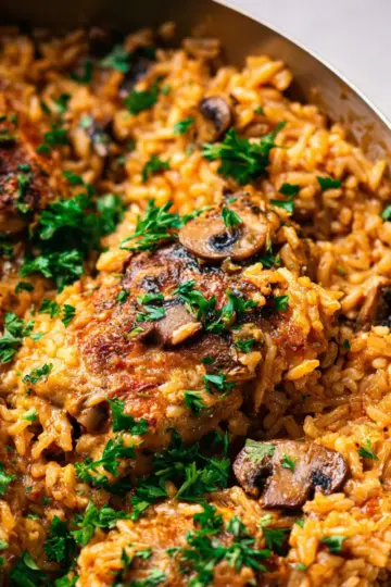 Smothered Chicken and Rice