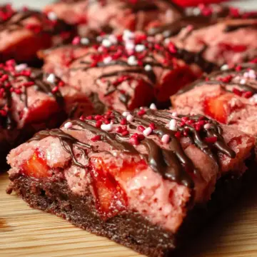 Sweetheart Strawberry Brownies