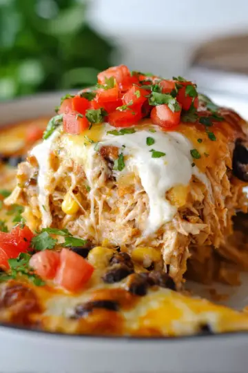 Chicken Burrito Casserole