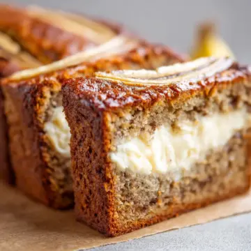 Cream Cheese-Filled Banana Bread