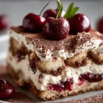 Cherry Amaretto Tiramisu Twist