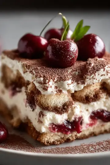 Cherry Amaretto Tiramisu Twist