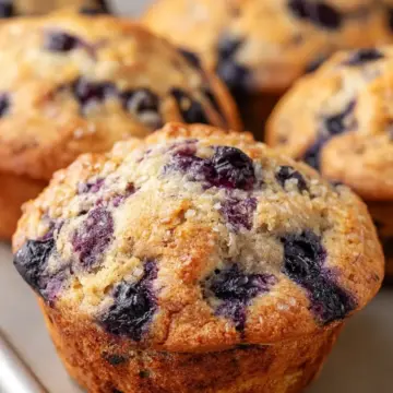 Bakery Style Blueberry Muffins