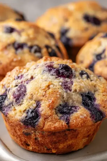 Bakery Style Blueberry Muffins