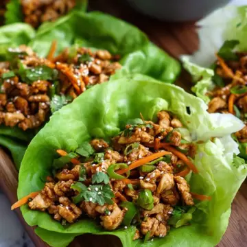 Thai Chicken Lettuce Wraps