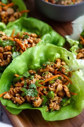 Thai Chicken Lettuce Wraps