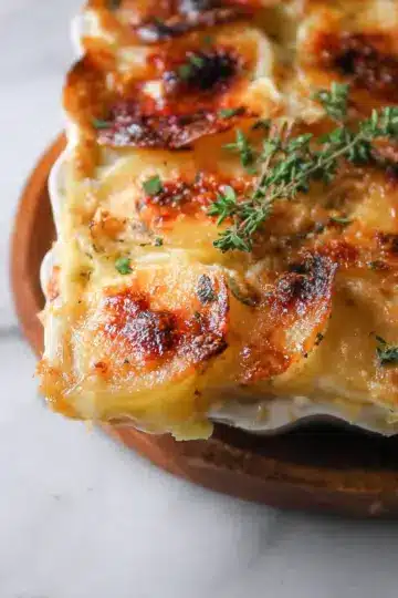 Roasted Garlic & Gouda Potato Gratin