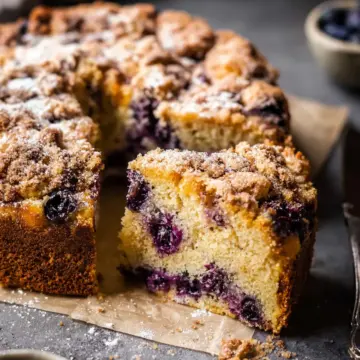 Blueberry Sour Cream Coffee Cake.