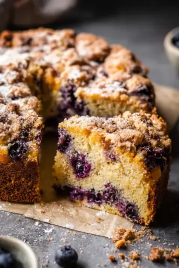 Blueberry Sour Cream Coffee Cake.