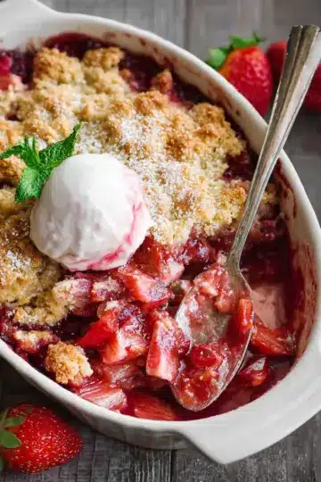Strawberry Rhubarb Cobbler