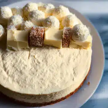 White Chocolate Amaretto Cheesecake