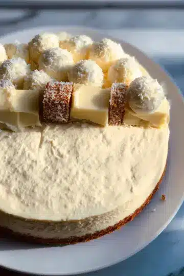 White Chocolate Amaretto Cheesecake