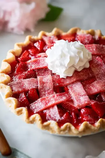 Strawberry Pie Recipe with Strawberry Crust