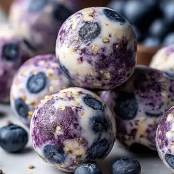 Blueberry Cheesecake Protein Bites