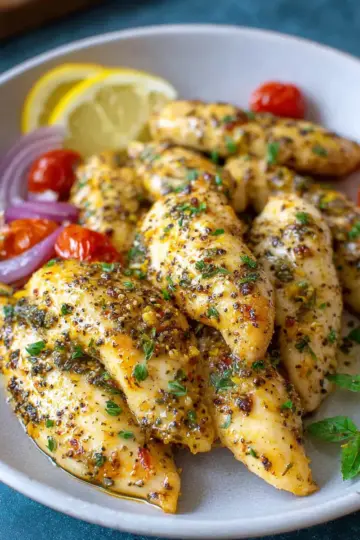 Oven-Baked Mediterranean Chicken Tenders (Easy and Healthy)