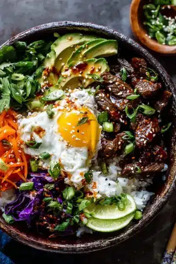 Korean Bulgogi BBQ Steak Bowls + Video.