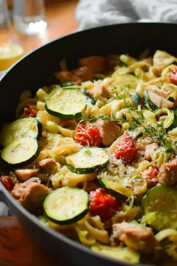 Chicken Zucchini Pasta Skillet