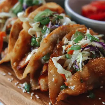 Chicken Wonton Tacos: A Fusion Delight