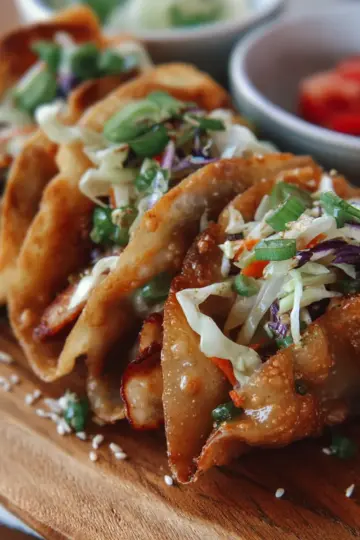 Chicken Wonton Tacos: A Fusion Delight