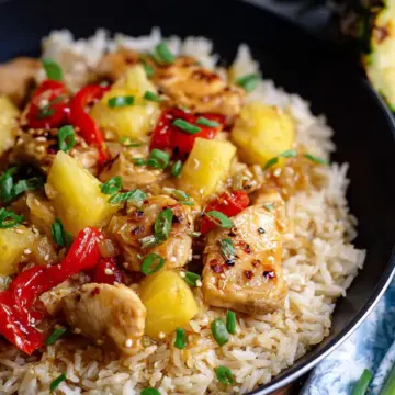 Easy Pineapple Chicken and Rice Skillet