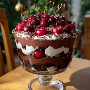 Black Forest Trifle (Chocolate & Cherry)