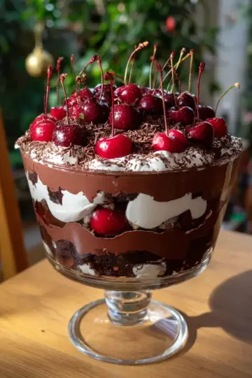 Black Forest Trifle (Chocolate & Cherry)