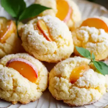 Orange Infused Sweet Ricotta Peach Cookies for Summer Bliss