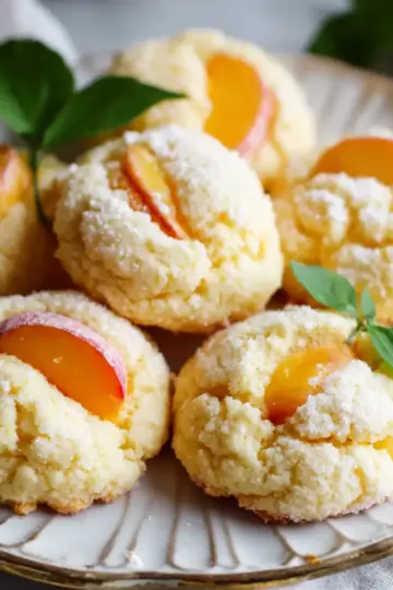 Orange Infused Sweet Ricotta Peach Cookies for Summer Bliss