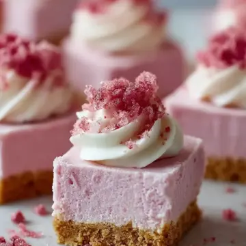No-Bake Pink Velvet Cheesecake Bites