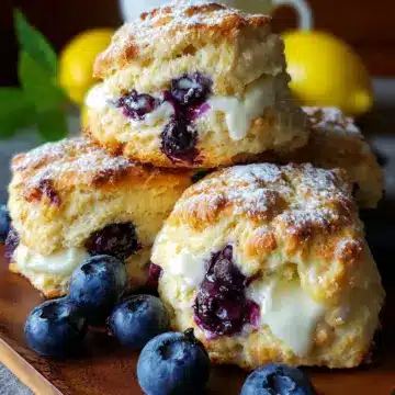 Lemon Blueberry Butter Swim Biscuits