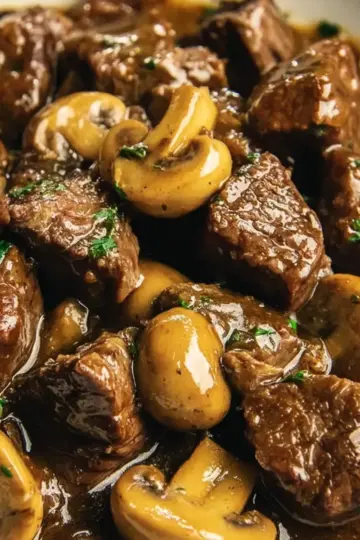 Beef Tips with Mushrooms Easy Recipe