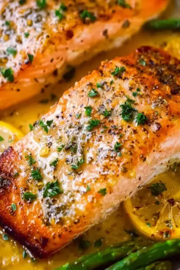 Sheet Pan Lemon Garlic Butter Salmon