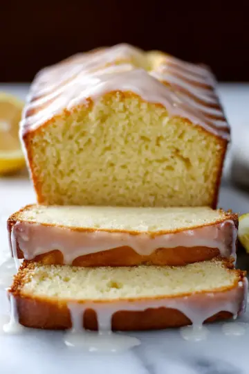 Glazed Lemon Pound Cake Loaf