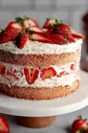 Gluten Free Strawberry Shortcake Cake
