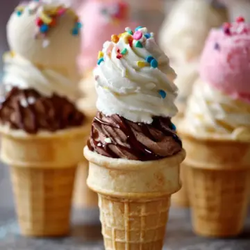 Mini Ice Cream Cone Cupcakes