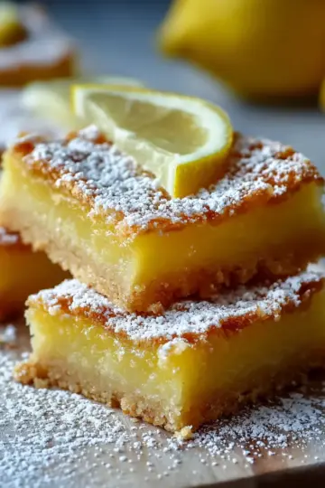 Lemon Bars with Shortbread Crust