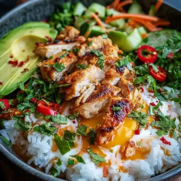 Coconut Chicken Rice Bowl