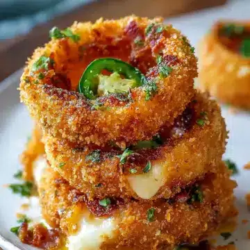 Jalapeño Popper Stuffed Onion Rings Recipe: The Ultimate Snack