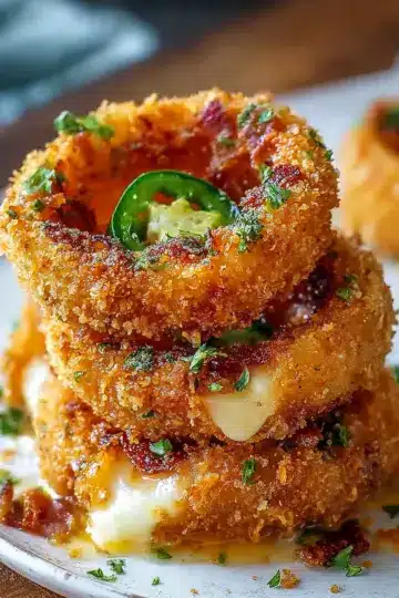 Jalapeño Popper Stuffed Onion Rings Recipe: The Ultimate Snack