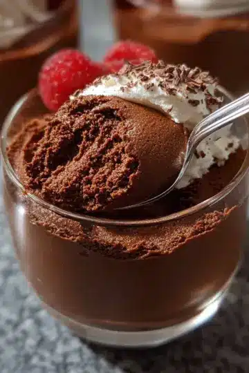 Easy No-Bake Dark Chocolate Mousse
