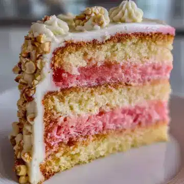 Decadent Unique Hawaiian Guava Layer Cake with Macadamia Cream Cheese Frosting